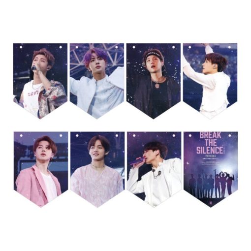 Dynamite Hanging Flags – Wall Decor Photo Cards with Rope BTS Dynamite Merch Photo Frame PhotoCard Color: A|C|B|D|E|F