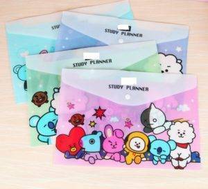 BT21 Durable A4 File Document Organiser BT21 Stationery Color: A|F|B|G|C|H|D|E 