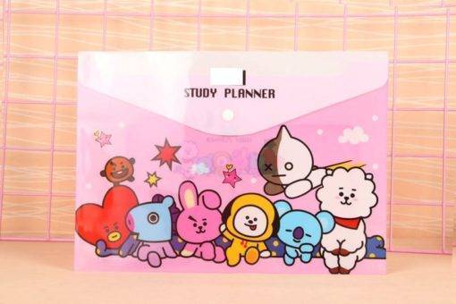 BT21 Durable A4 File Document Organiser BT21 Stationery Color: A|F|B|G|C|H|D|E