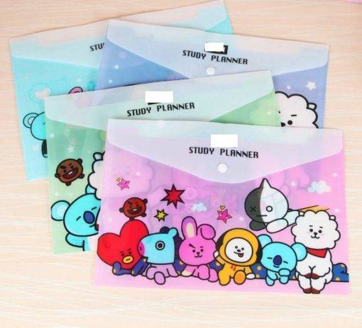 BT21 Durable A4 File Document Organiser BT21 Stationery Color: A|F|B|G|C|H|D|E