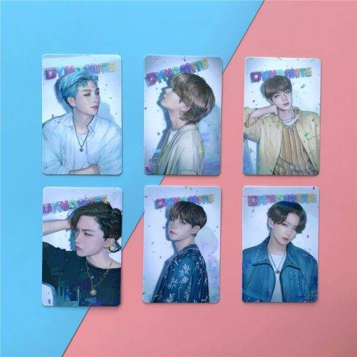 BTS Dynamite Bus Pass Sticker Card Collection BTS Dynamite Merch PhotoCard Stickers Color: White