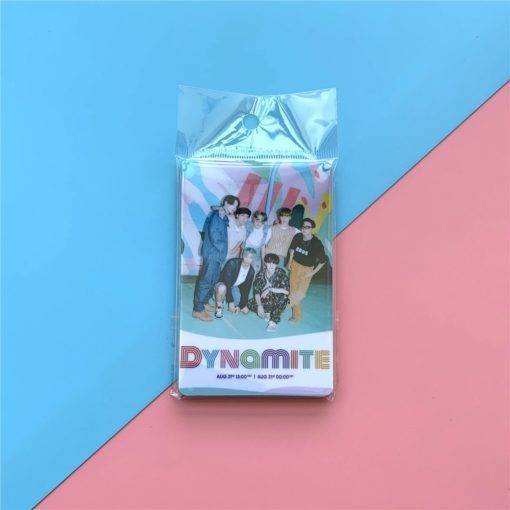 BTS Dynamite Bus Pass Sticker Card Collection BTS Dynamite Merch PhotoCard Stickers Color: White