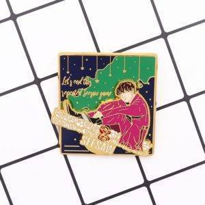 Let’s End this Separated Seesaw Game Enamel Pin Badges Brooch  