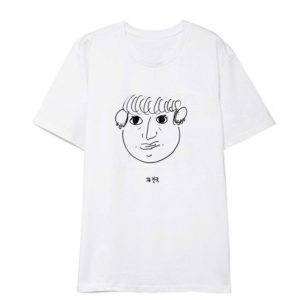 BTS 7th Anniversary 2020 Profile T-shirt T-Shirts T-Shirts Color: White JHOPE|White JIMIN|White JIN|White JUNGKOOK|White RM|White SUGA|White V 