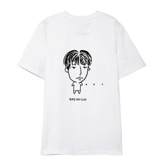 7th Anniversary 2020 Profile T-shirt T-Shirts T-Shirts Color: White JHOPE|White JIMIN|White JIN|White JUNGKOOK|White RM|White SUGA|White V