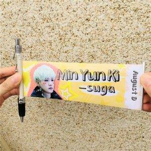 방탄소년단 Non-woven Hand Banner Pull Pen Pen Color: JUNG KOOK|A|Twice|b|BlackPink|c|JUNG KOOK|JIMIN|Boys|SUGA|Rap MOnster 